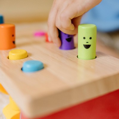  Melissa & Doug Deluxe Pounding Bench Wooden Toy With Mallet