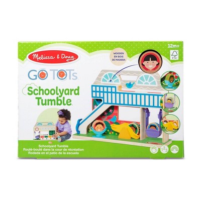  Melissa & Doug GO Tots Wooden Schoolyard Tumble With 3 Disks