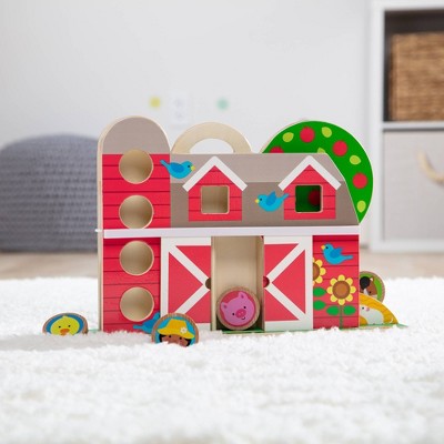 Melissa & Doug GO Tots Wooden Barnyard Tumble With 4 Disks