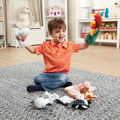  Melissa & Doug Barn Buddies Hand Puppets 6pc
