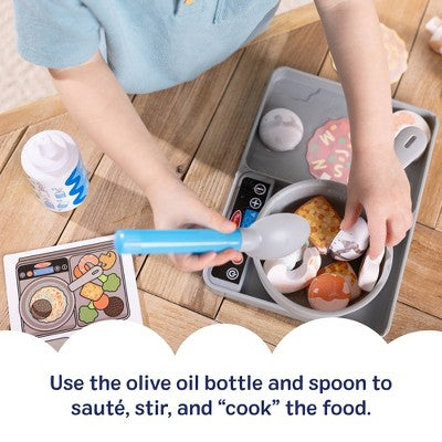  Melissa & Doug Water WOW Saute & Serve Play Set: Plastic Kitchen Accessories, Educational Focus On Motor Skills