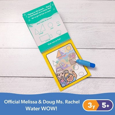  Melissa & Doug Ms. Rachel Water WOW! Color-Reveal Pad Early Learning Toy: Plastic Watercolor Paint Brush Pad