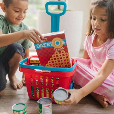  Melissa & Doug Fill & Roll Grocery Basket Playset
