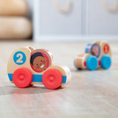  Melissa & Doug GO Tots Wooden Race Cars (2 Cars, 2 Disks)