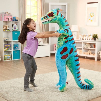  Melissa & Doug Jumbo T-Rex Dinosaur - Lifelike Stuffed Animal (over 4 Feet Tall)