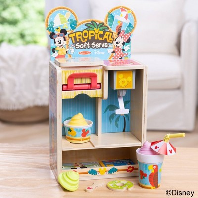  Melissa & Doug Disney Tropical Soft Serve Ice Cream Wooden Play Food Set - 23pc