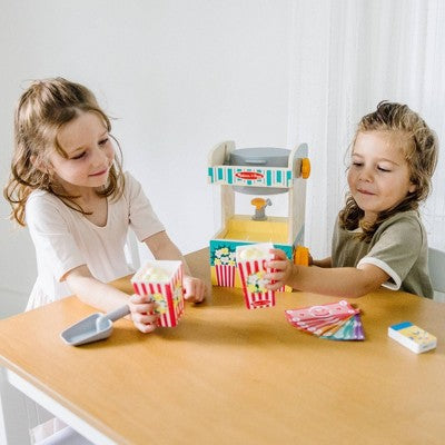  Melissa & Doug Fun At The Fair! Wooden Popcorn Popping Play Food Set