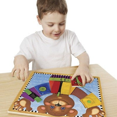  Melissa & Doug Basic Skills Board And Puzzle - Wooden Educational Toy