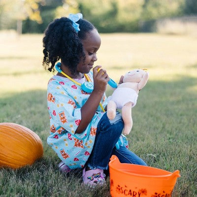 Melissa & Doug Pediatric Nurse Role Play Costume Set (8pc) - Includes Baby Doll, Stethoscope