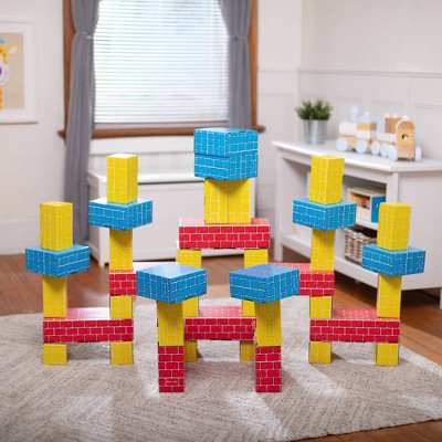  Melissa & Doug Lightweight Jumbo Cardboard Building Block Set - 40pc