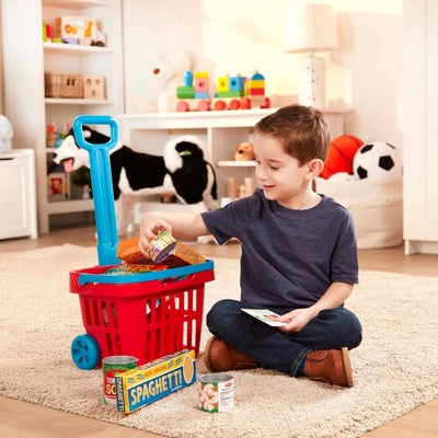  Melissa & Doug Fill & Roll Grocery Basket Playset