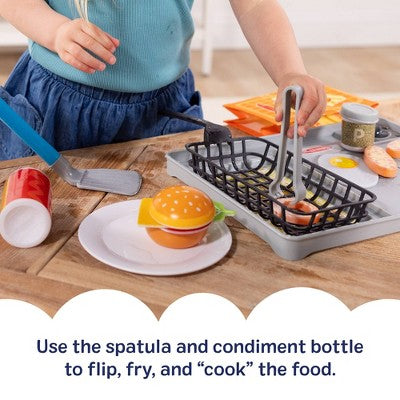  Melissa & Doug Flip & Fry Grill Play Set With Color Changing Water WOW!: Educational Focus On Motor & Creative Skills