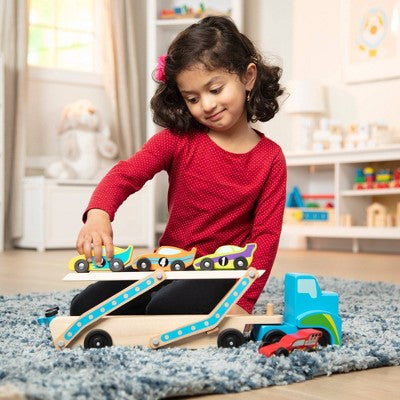  Melissa & Doug Mega Race-Car Carrier