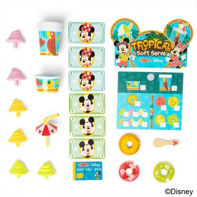  Melissa & Doug Disney Tropical Soft Serve Ice Cream Wooden Play Food Set - 23pc