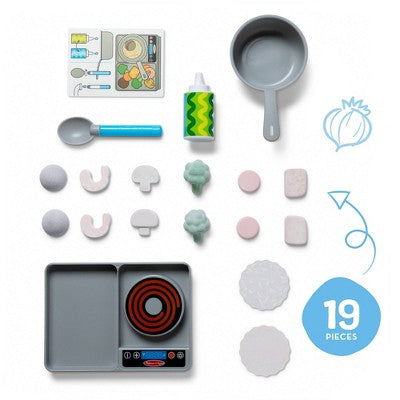  Melissa & Doug Water WOW Saute & Serve Play Set: Plastic Kitchen Accessories, Educational Focus On Motor Skills