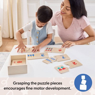  Melissa & Doug Ms. Rachel Big Feelings Puzzles - 16pc: Educational Wooden Toy For Emotional & Sensory Development