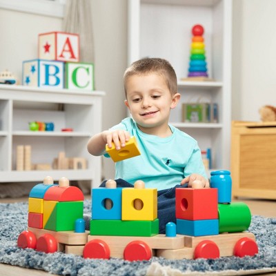 Melissa & Doug Wooden Jumbo Stacking Train - Classic