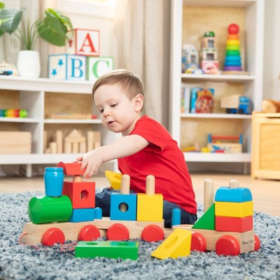  Melissa & Doug Wooden Jumbo Stacking Train - Classic