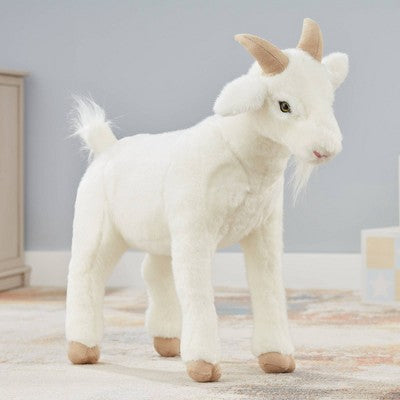 Melissa & Doug Giant Goat - Lifelike Stuffed Animal: Educational Creativity Toy, Cotton Material