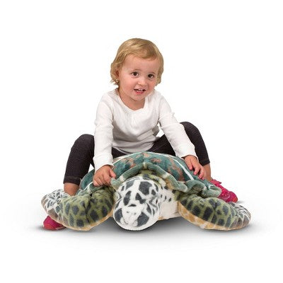 Melissa & Doug Giant Sea Turtle - Lifelike Stuffed Animal (nearly 3 Feet Long)