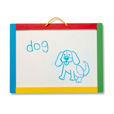  Melissa & Doug Magnetic Chalkboard And Dry-Erase Board With 36 Magnets, Chalk, Eraser, And Dry-Erase Pen