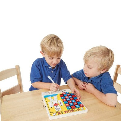  Melissa & Doug Flip To Win Travel Hangman Game - White Board, Dry-Erase Marker: Educational Problem Solving Board Game