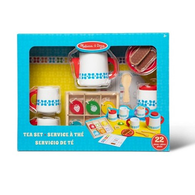  Melissa & Doug 22-Piece Steep And Serve Wooden Tea Set - Play Food And Kitchen Accessories