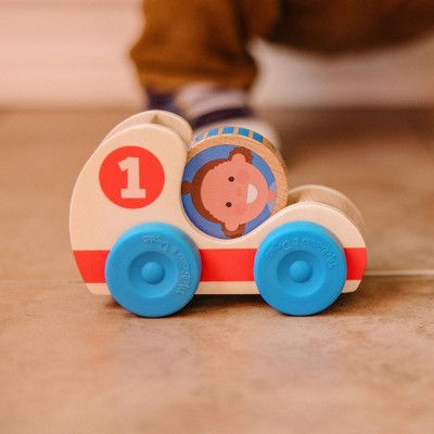  Melissa & Doug GO Tots Wooden Race Cars (2 Cars, 2 Disks)