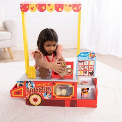  Melissa & Doug Disney Snacks & Popcorn Wooden Pretend Play Food Counter – 33pc