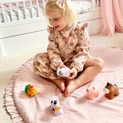  Melissa & Doug Pop Blocs Farm Animals Educational Baby Toy - 10pc: Fine Motor Skills Development Plastic Set