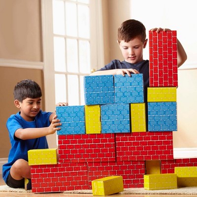  Melissa & Doug Extra-Thick Cardboard Building Blocks - 24 Blocks In 3 Sizes