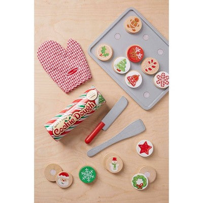  Melissa & Doug Slice And Bake Wooden Christmas Cookie Play Food Set