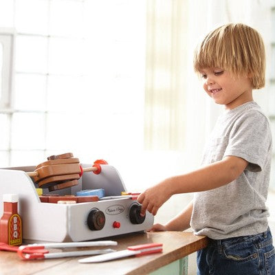  Melissa & Doug Rotisserie And Grill Wooden Barbecue Play Food Set (24pc)