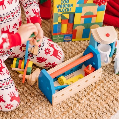  Melissa & Doug Take-Along Tool Kit Wooden Construction Toy (24pc)