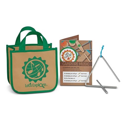  Melissa & Doug Let's Explore Camp Music Wooden And Metal Instruments Play Set - 10pc