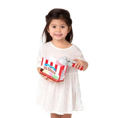  Melissa & Doug Scoop And Stack Ice Cream Cone Magnetic Pretend Play Set