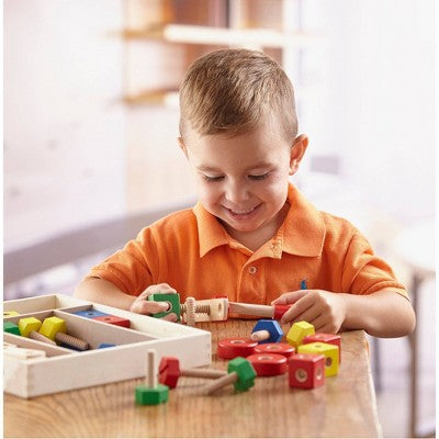  Melissa & Doug Wooden Construction Building Set In A Box (48pc)