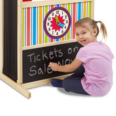  Melissa & Doug Deluxe Puppet Theater - Sturdy Wooden Construction
