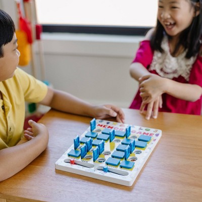  Melissa & Doug Flip To Win Travel Memory Game - Wooden Game Board, 7 Double-Sided Cards