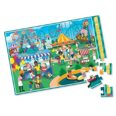  Melissa & Doug Fun At The Fair! A Day At The Fair Floor Puzzle - 48pc
