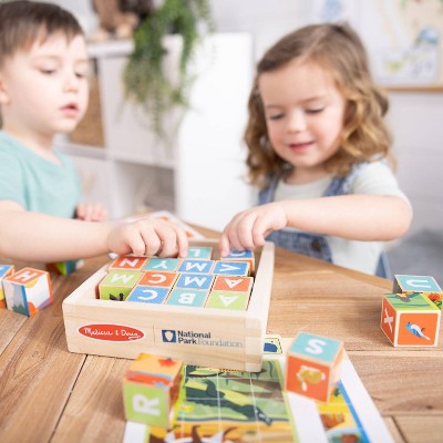  Melissa & Doug National Parks Alphabet & Animals 24pc Cube Puzzle (Everglades, Arches, Yellowstone)