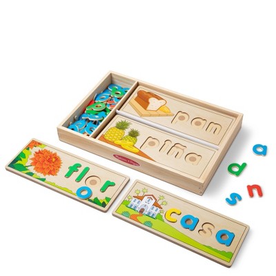  Melissa & Doug Spanish See & Spell Educational Language Learning Toy