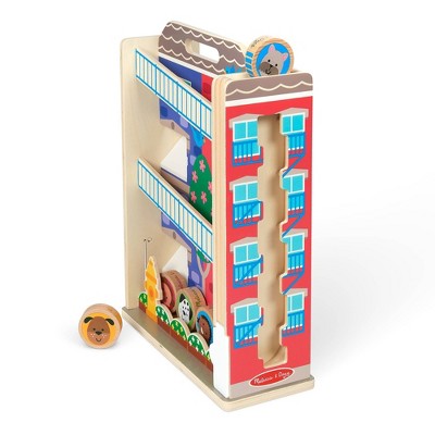 Melissa & Doug GO Tots Wooden Town House Tumble With 3 Disks