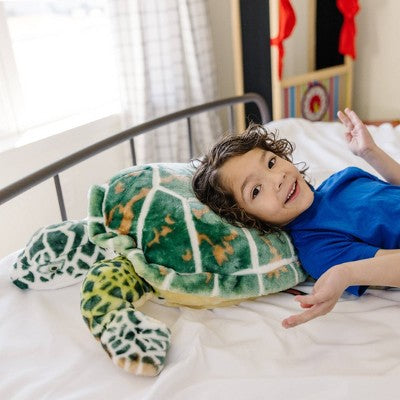  Melissa & Doug Giant Sea Turtle - Lifelike Stuffed Animal (nearly 3 Feet Long)