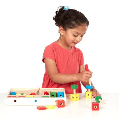  Melissa & Doug Wooden Construction Building Set In A Box (48pc)