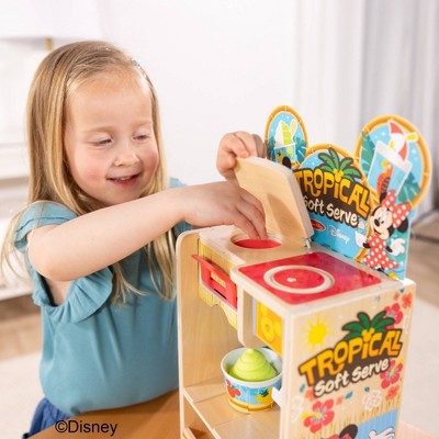  Melissa & Doug Disney Tropical Soft Serve Ice Cream Wooden Play Food Set - 23pc