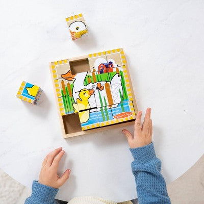  Melissa & Doug Farm Cube Puzzle 16pc