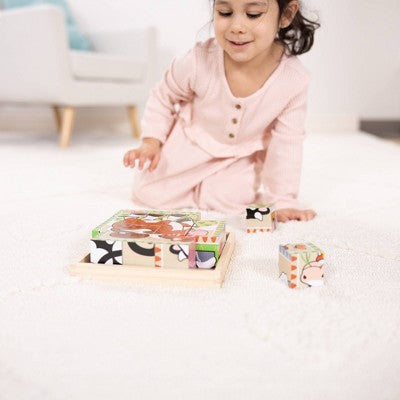  Melissa & Doug Farm Cube Puzzle 16pc