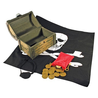  Melissa & Doug Wooden Pirate Chest Pretend Play Set