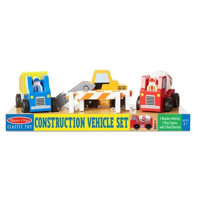  Melissa & Doug Construction Vehicle Wooden Play Set (8pc)